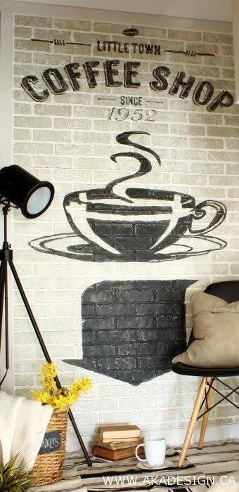painted sign on brick | www.akadesign.ca