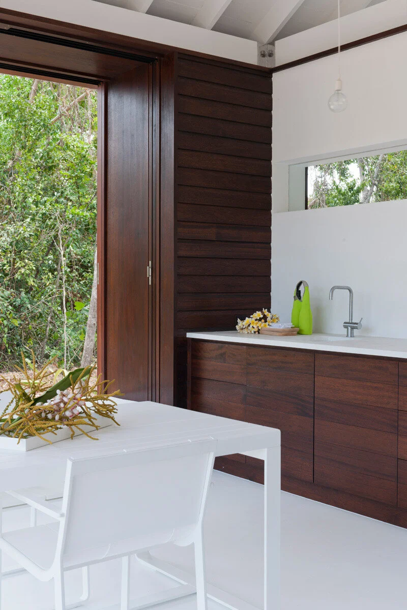 This small beach house is designed for true indoor/outdoor living