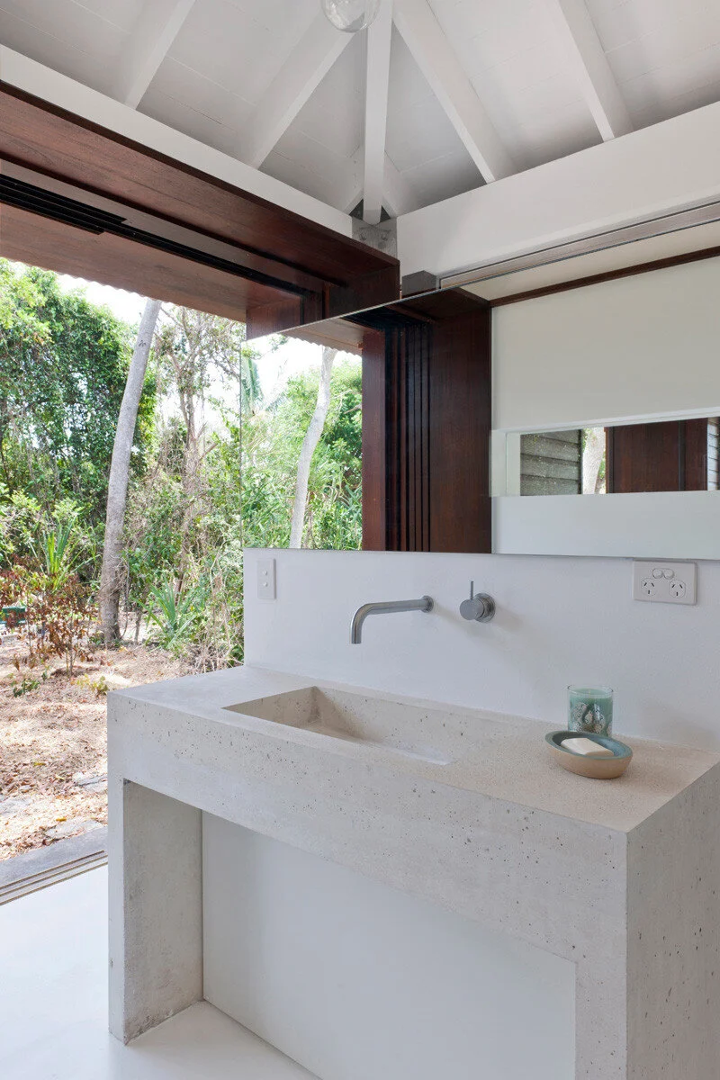 This small beach house is designed for true indoor/outdoor living