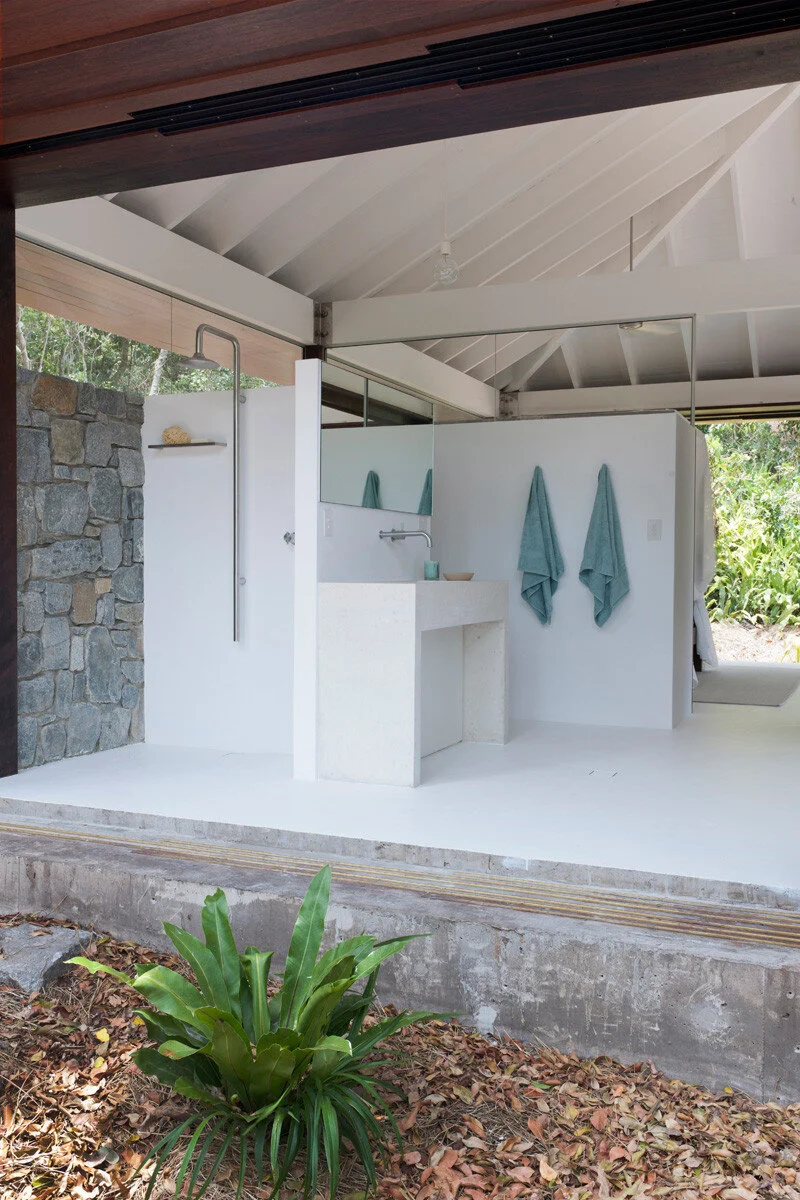 This small beach house is designed for true indoor/outdoor living
