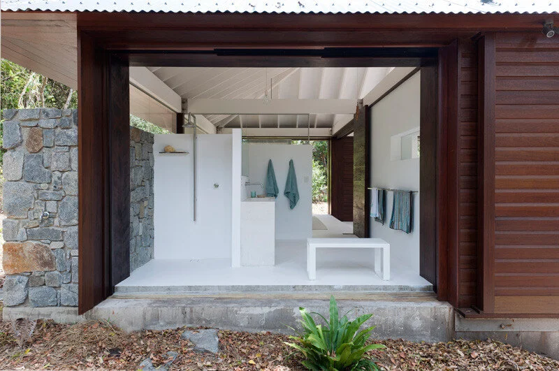 This small beach house is designed for true indoor/outdoor living