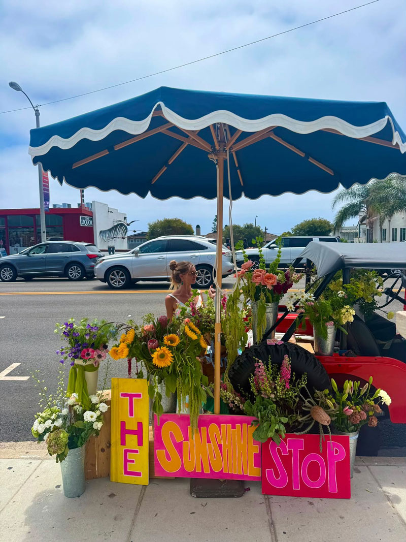 Virginia Burtis, floral designer and founder of The Sunshine Stop