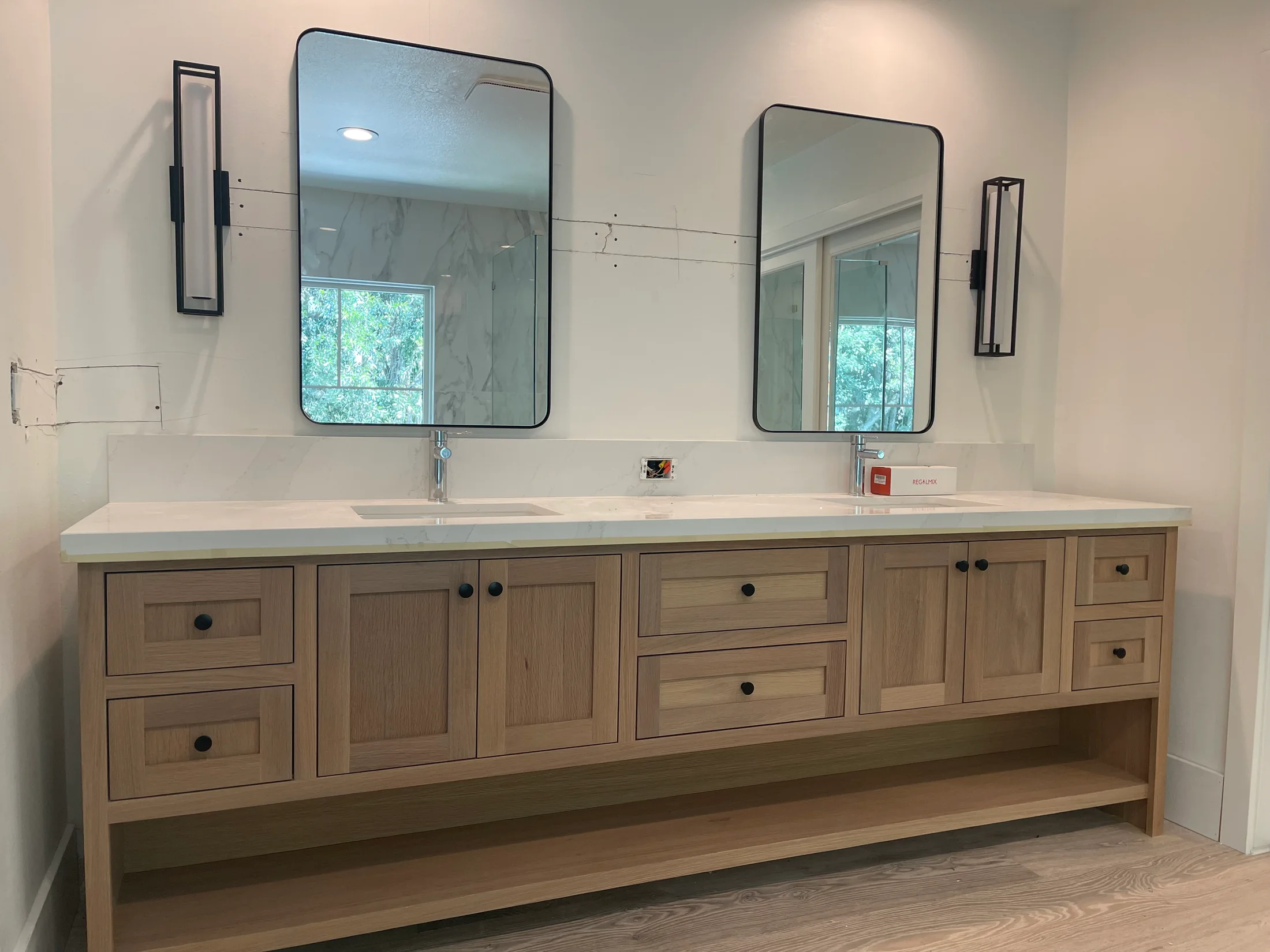 Bathroom construction progress — photo 20