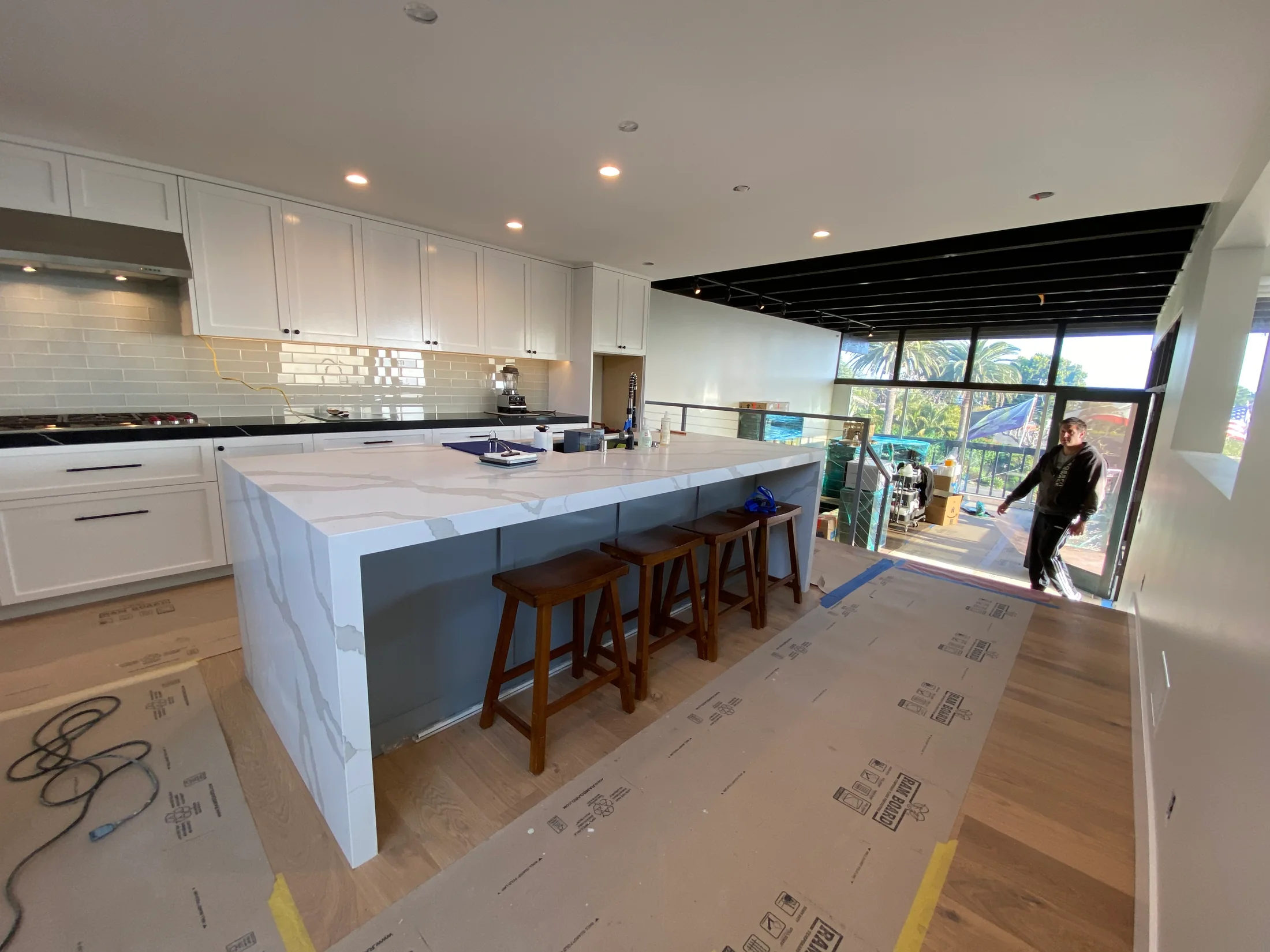 Kitchen construction progress — photo 12