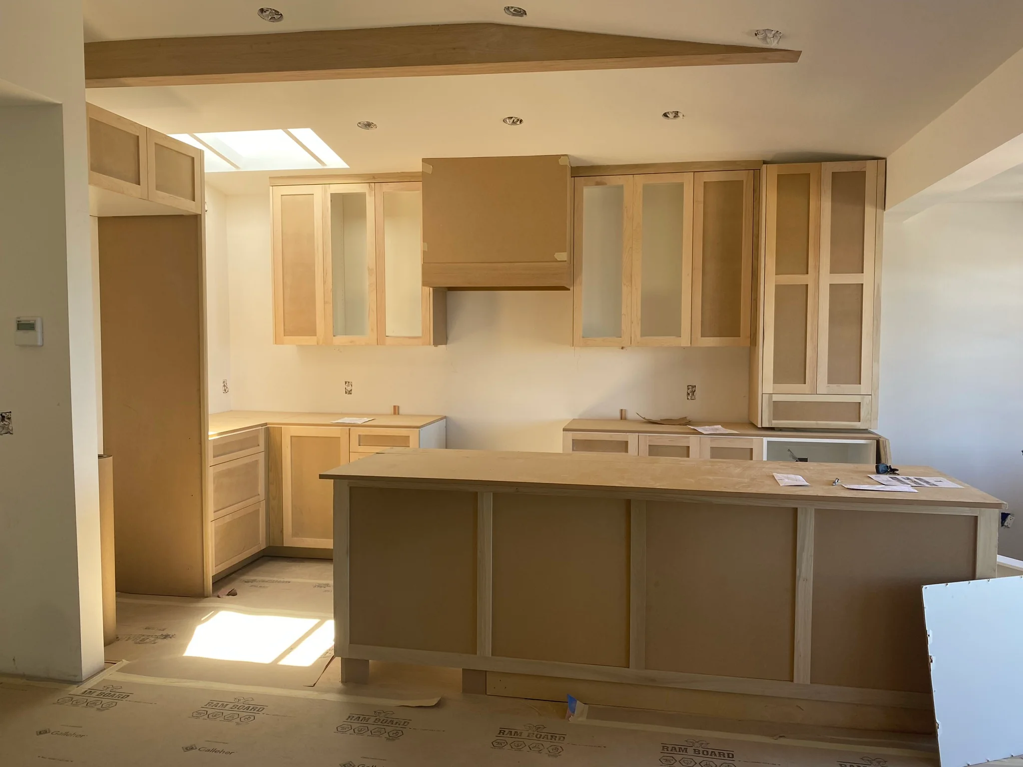 Kitchen construction progress — photo 22
